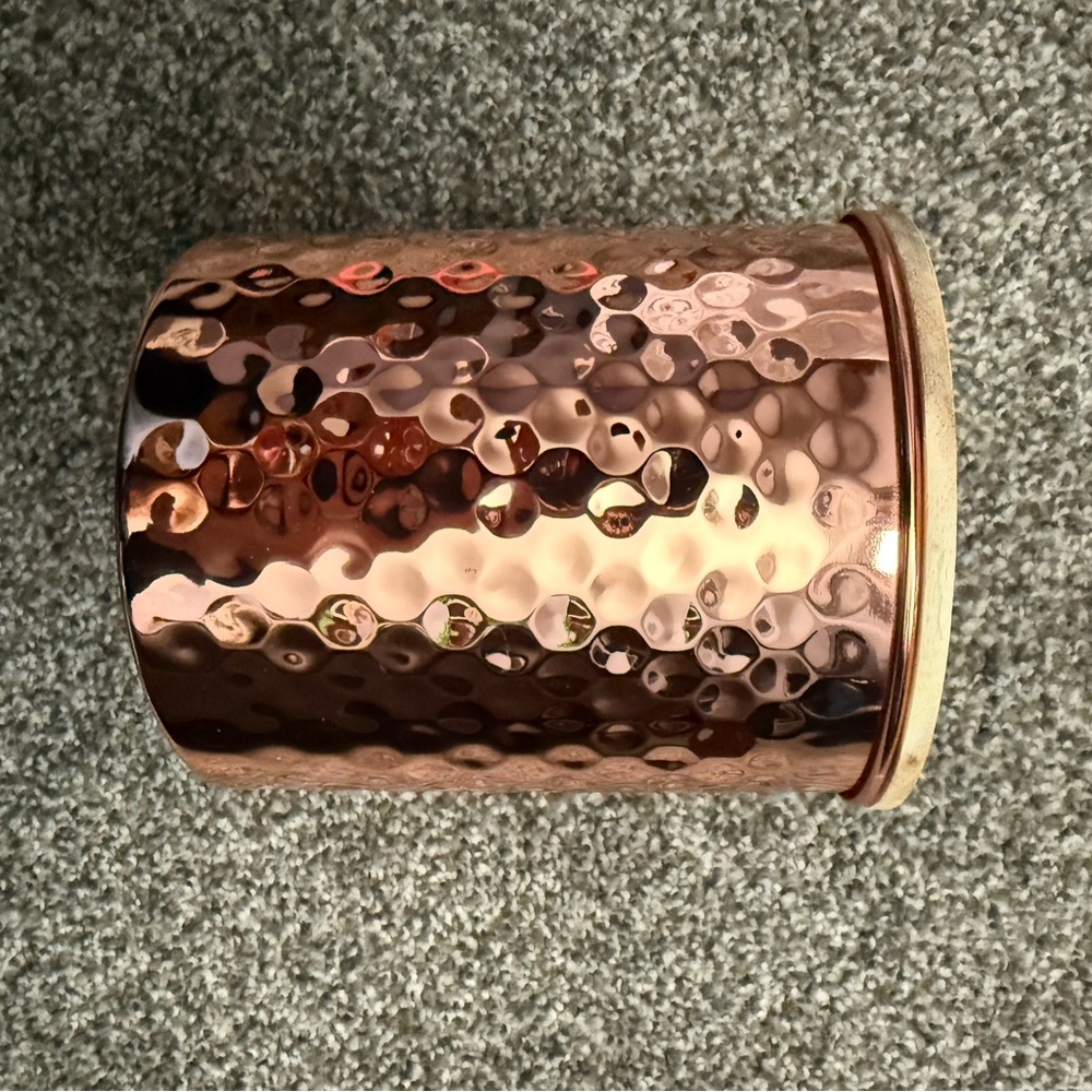 Uncommon Jamesa Hammered Coppers Canister with Lid (2 piece- brand new) - Picture 7 of 11